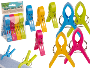 Big beach towel clips, colorful,