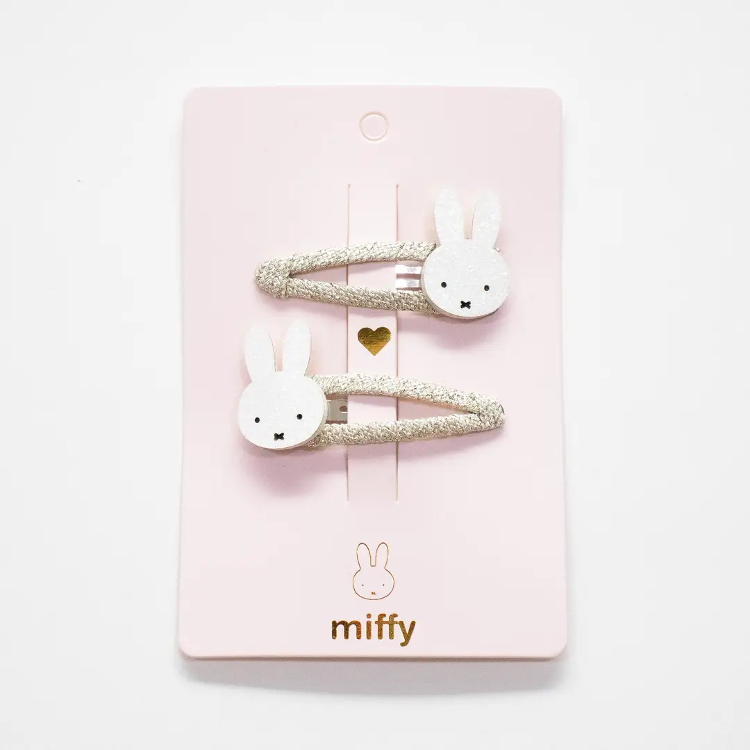 Dúo de pasadores Miffy White - Tarjeta para compartir