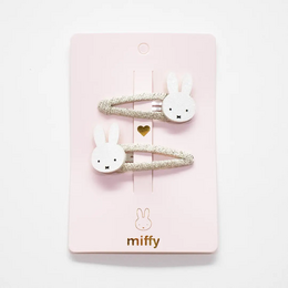 Dúo de pasadores Miffy White - Tarjeta para compartir