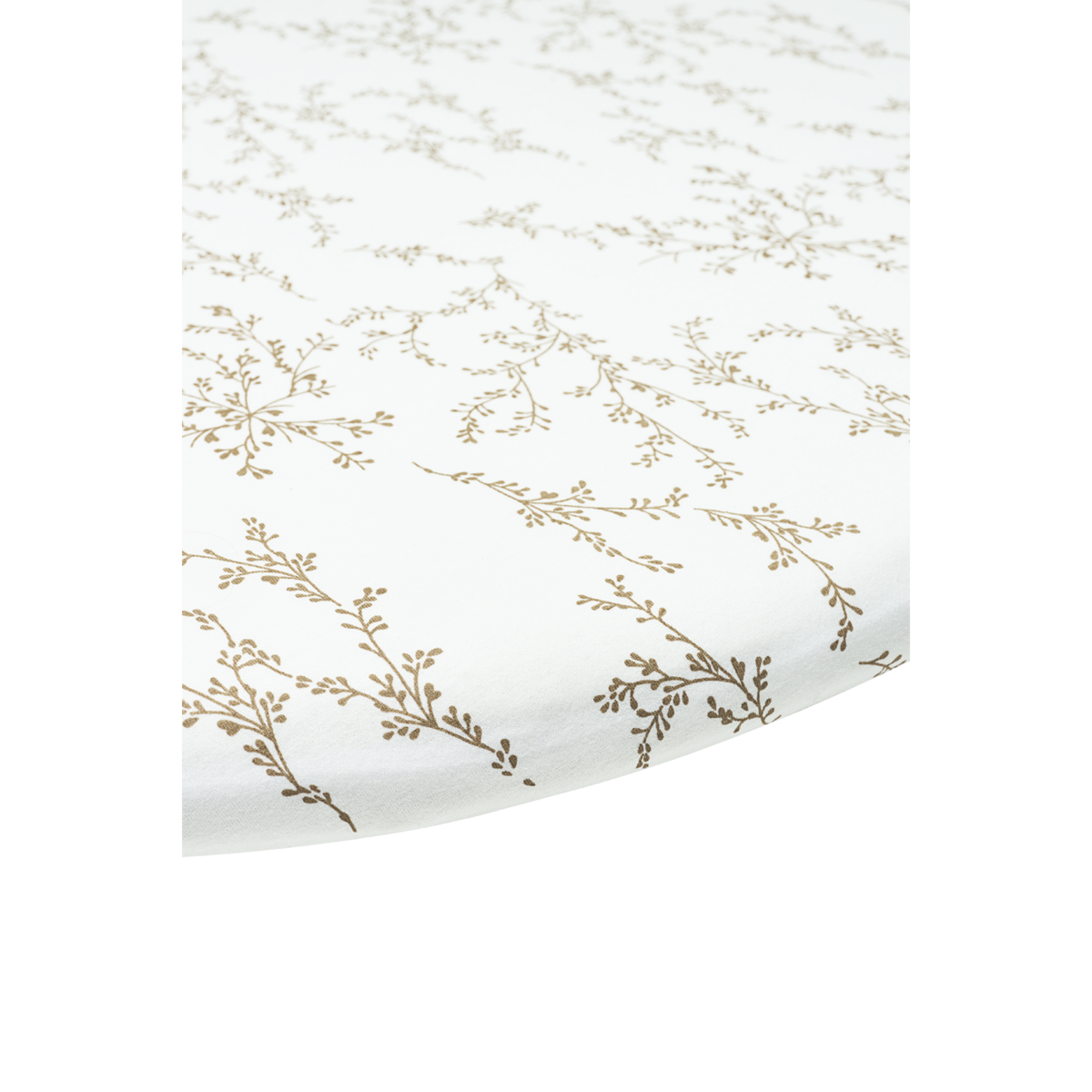 Spannbettlaken aus Jersey mit Aufdruck Branches Sand