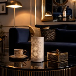 Diffuseur par chaleur douce - Calorya n°15 - Fondant Parfumé - Lampe à Parfum en Métal avec Commande Tactile - Éclairage d’Ambiance – Idée Cadeau Originale