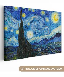 Leinwand Malerei - Wanddekoration - de Sterrennacht - Vincent van Gogh