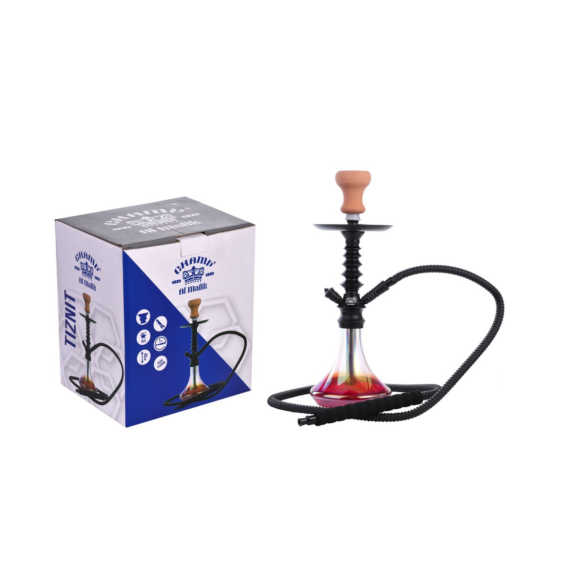 Shisha Tiznit und Zange – Narguile – Hookah – 45 cm