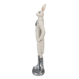 Kaninstatue 40 cm Hvid Polyresin påskedekoration