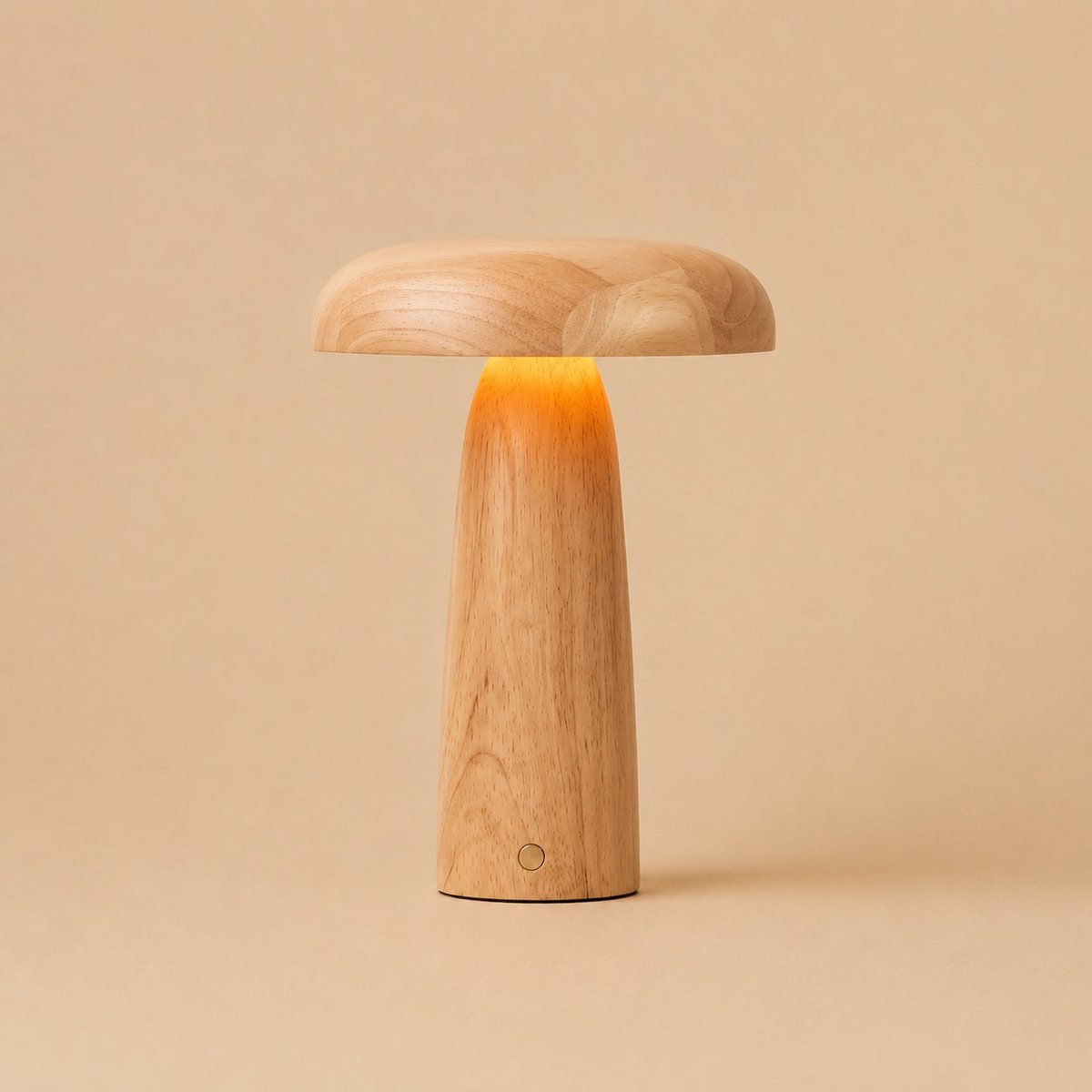 Lampe de table rechargeable en bois marron clair Lennart