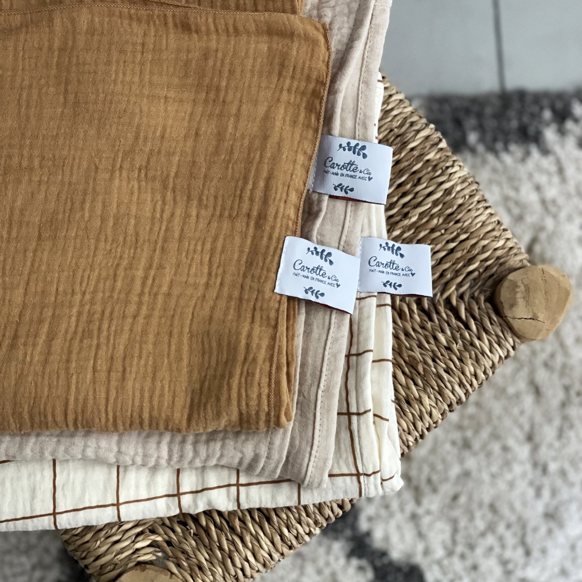 Otulacz Maxi Gładki Camel