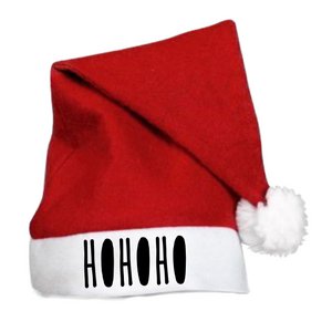 Santa hat - HOHOHO- red