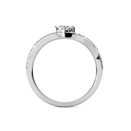 Bague Zinnia - Argente et Cristal