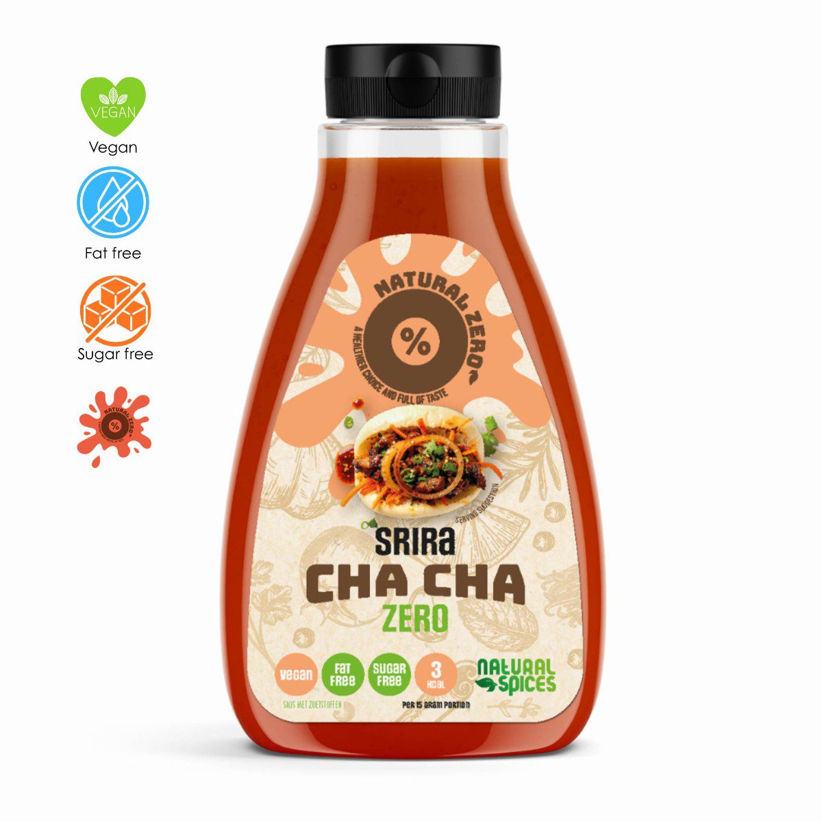 Kalorienarme Sriracha-Cha-Cha-Sauce (425 ml)