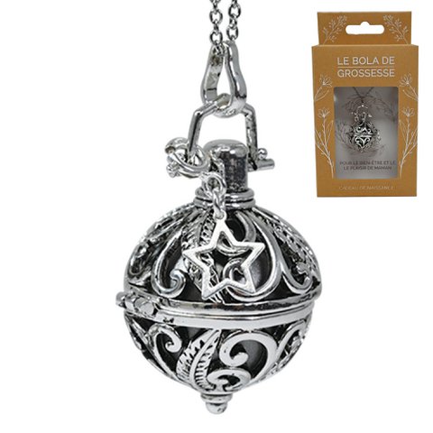 SILVER CAGE PREGNANCY BOLA - ELÉNA