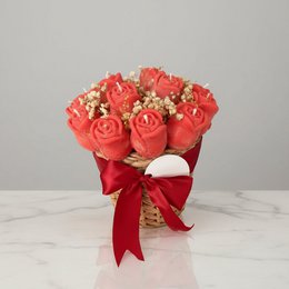 Bouquet de bougies roses – Cadeau parfait (poivre rose et rose)