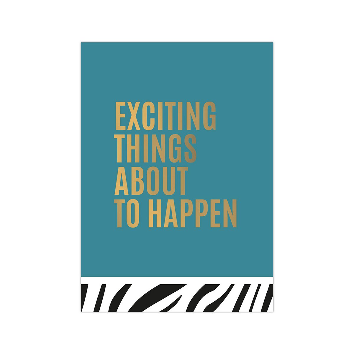 Kaart Exciting things about to happen, per 10 stuks