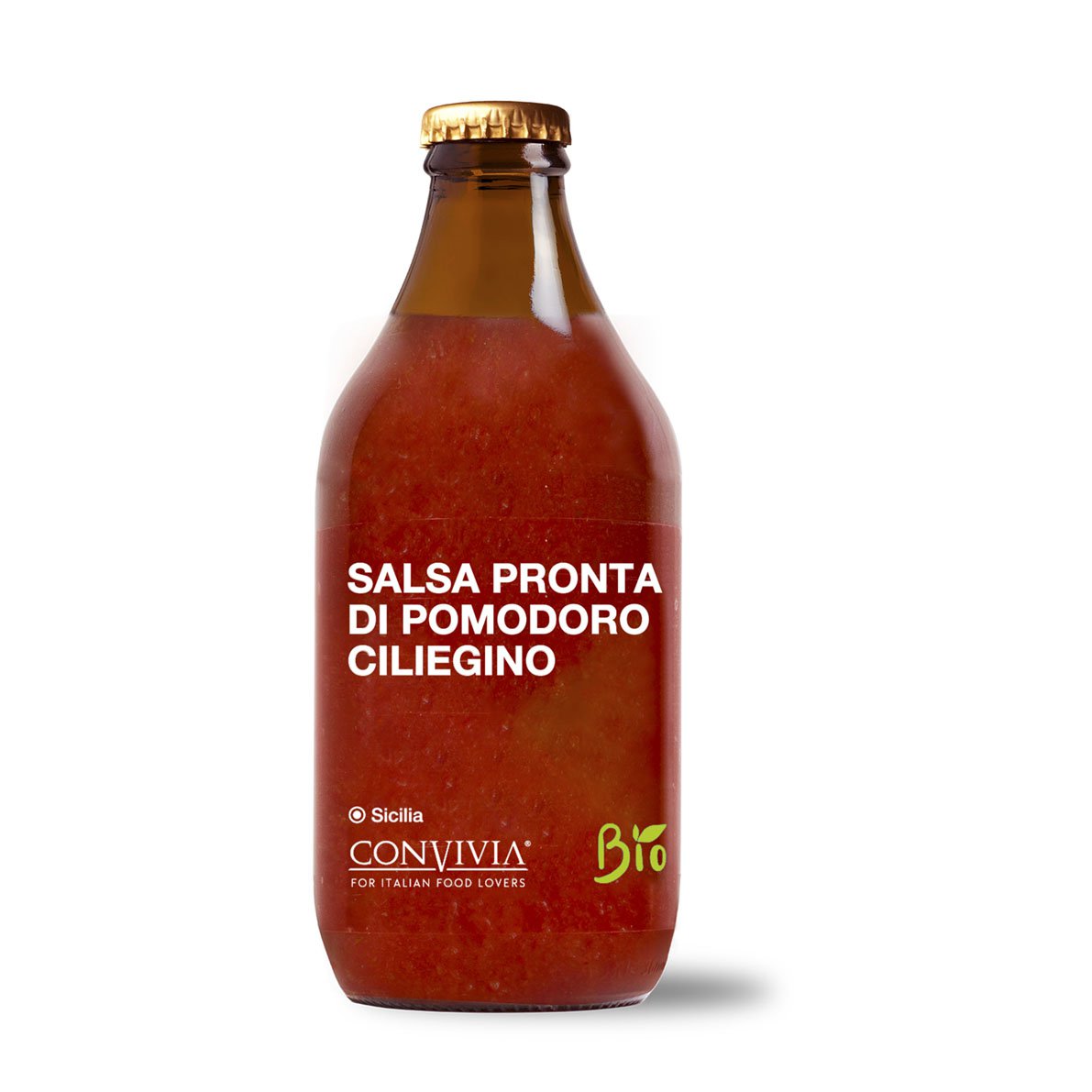 Salsa de tomate cherry ecológica lista para usar 330g