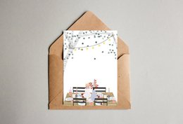 cartolina 'cena fuori'