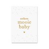 Kaart Mooie Baby | Goudfolie