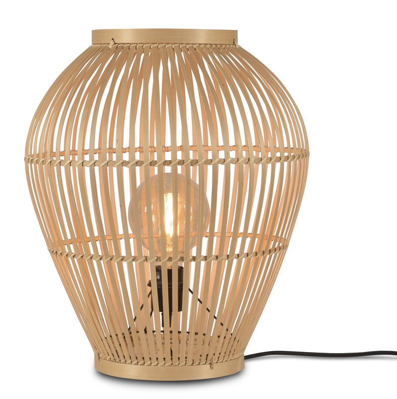 Vloerlamp Tuvalu bamboe naturel, S