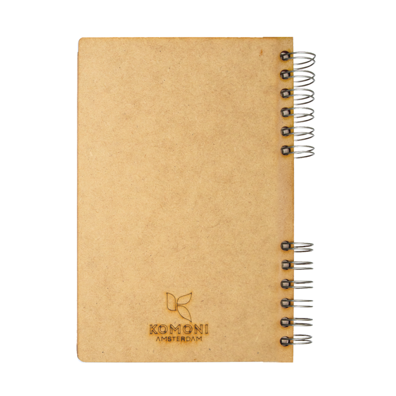 Duurzaam Houten Notitieboek – KOMONI – Horizon - Gerecycled papier – EA-HOR6G