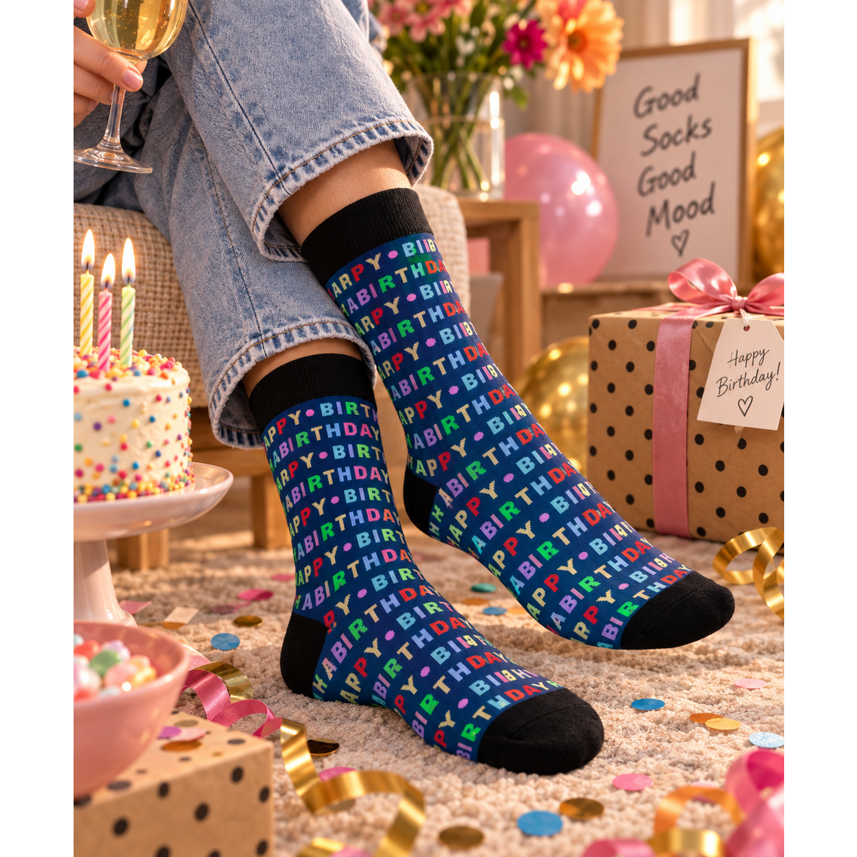 Tintl socks | Colour - Happy birthday