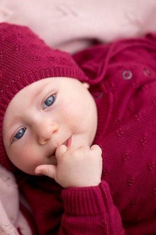 MADISON burgundy children's cotton sweater