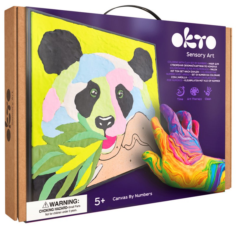 Okto Sensory Art Kleuren Op Nummers - Dieren - Panda