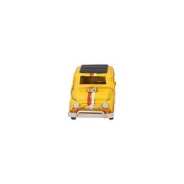 Oldtimer-Modell aus gelbem Blech, 11 x 5 x 4,5 cm