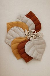 Guirlande de Lin "Ocre" avec Feuilles