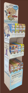 Befüllter Display mit Ravellis Bio-Kürbiskernen