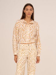 Fawn herten print ballon shirt