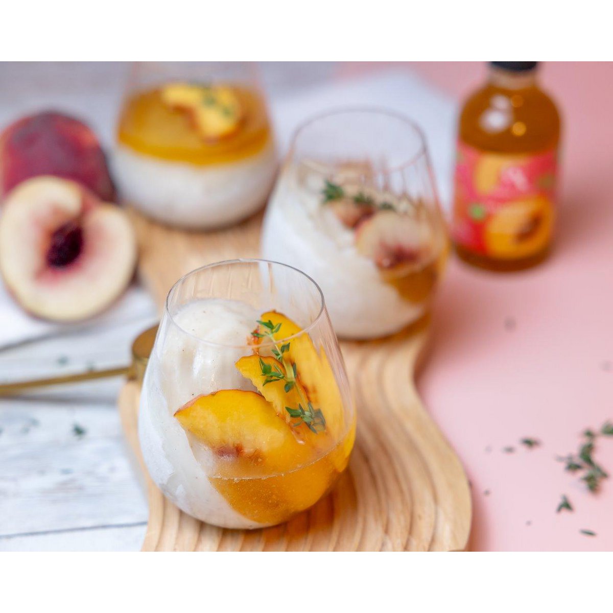 Bio balsamic cream with peach