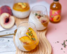 Bio balsamic cream with peach