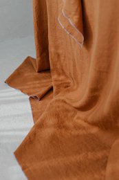 Linned dug med kontrastdetaljer Clay & Lilac -250x145cm