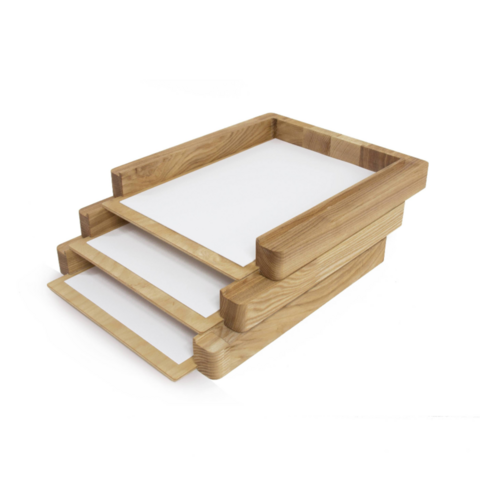 Paper organizer tray, 3 trays paper desk organizer