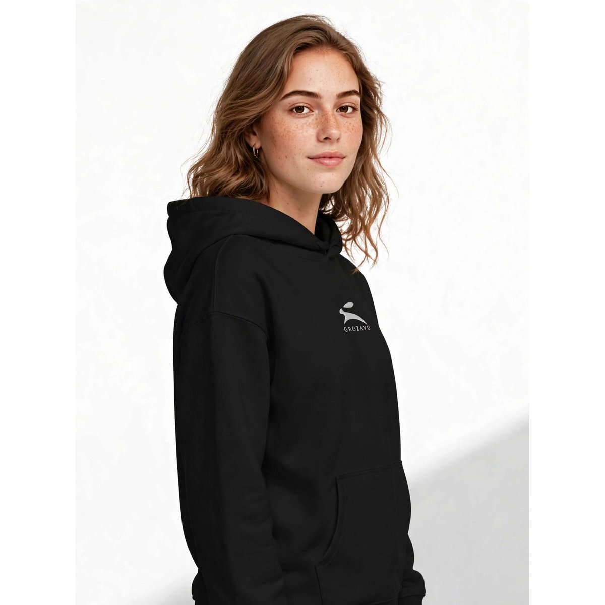 Suede-Finish Hoodie — 350 g/m²
