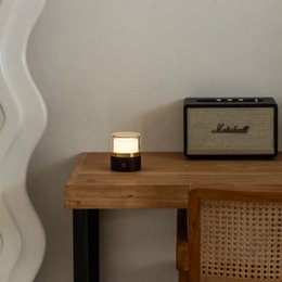Leo Dark Brown Rechargeable Lamp