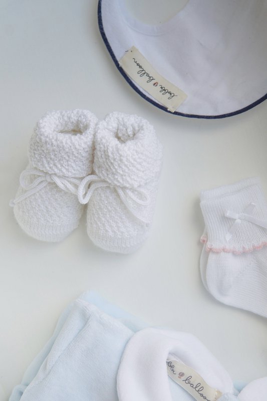 Newborn støvletter - cremet hvid