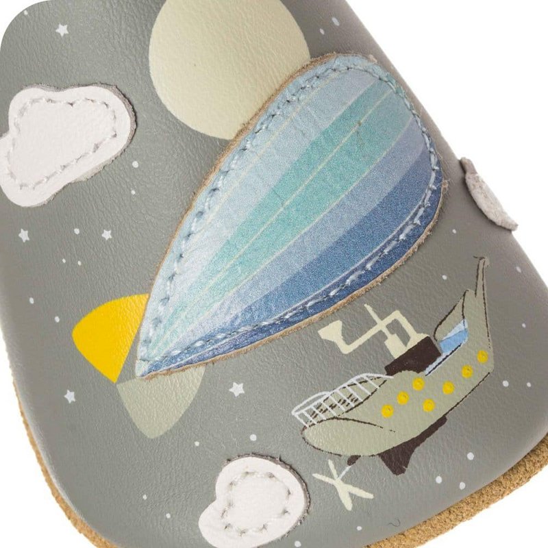Ciabatte da bambino Zeppelin in morbida pelle