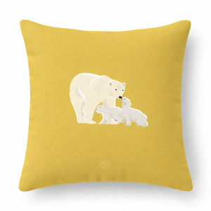 Indoor and outdoor children's cushion cover - yellow-blue-green