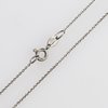 925 Sterling Silberkette 0,8mm, rutheniert