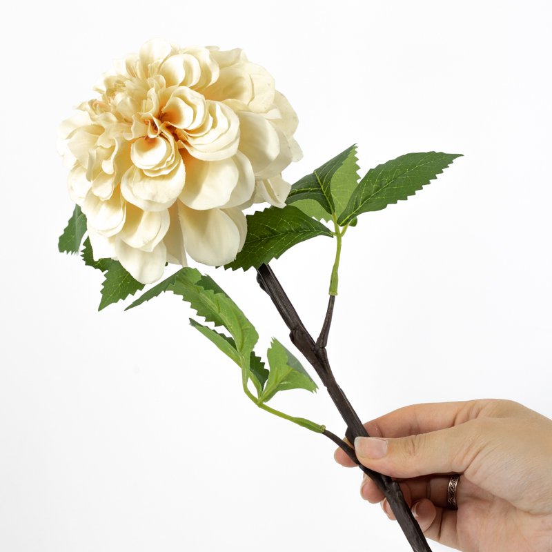 Artificial flower dahlia cream
