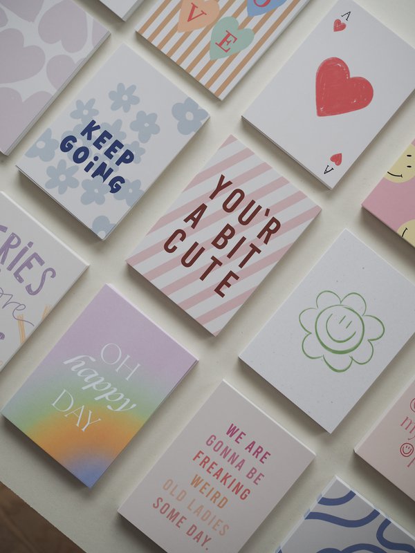 Carte postale / Coeurs d'amour