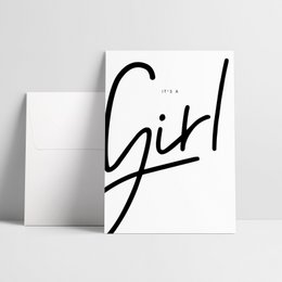 It's a Girl / Klappkarte