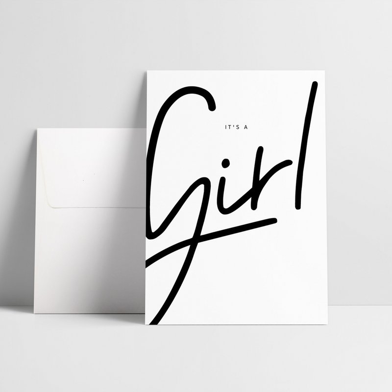 It's a Girl / Klappkarte