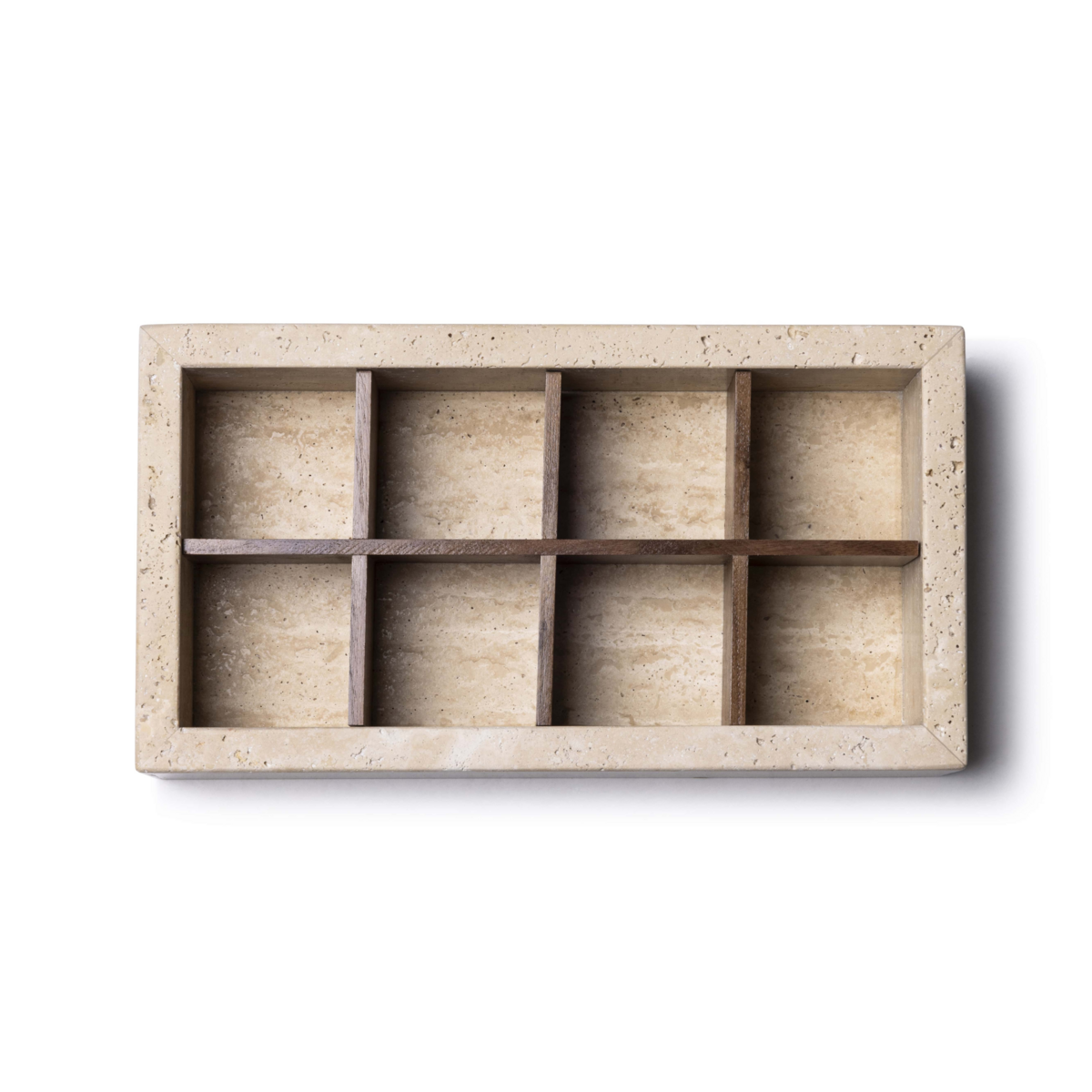 Trawertynowy organizer o wymiarach 32,5x17,5x8cm