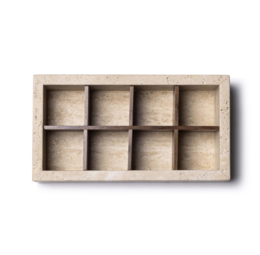 Travertin organiseringsboks 32,5x17,5x8cm
