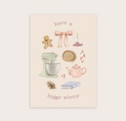 Ansichtkaart hygge winter