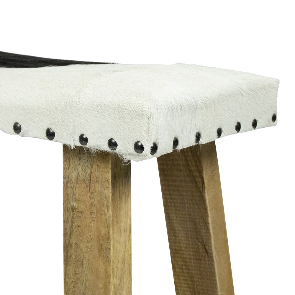 Bench cow black and white 46cm