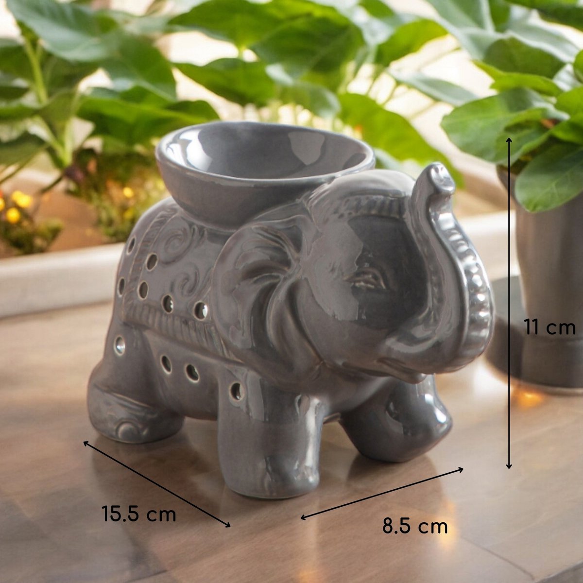 Ceramy series perfume burner - Gray Tandor - Fragrant Atmosphere - Fashionable handcrafted object - Easy aromatherapy