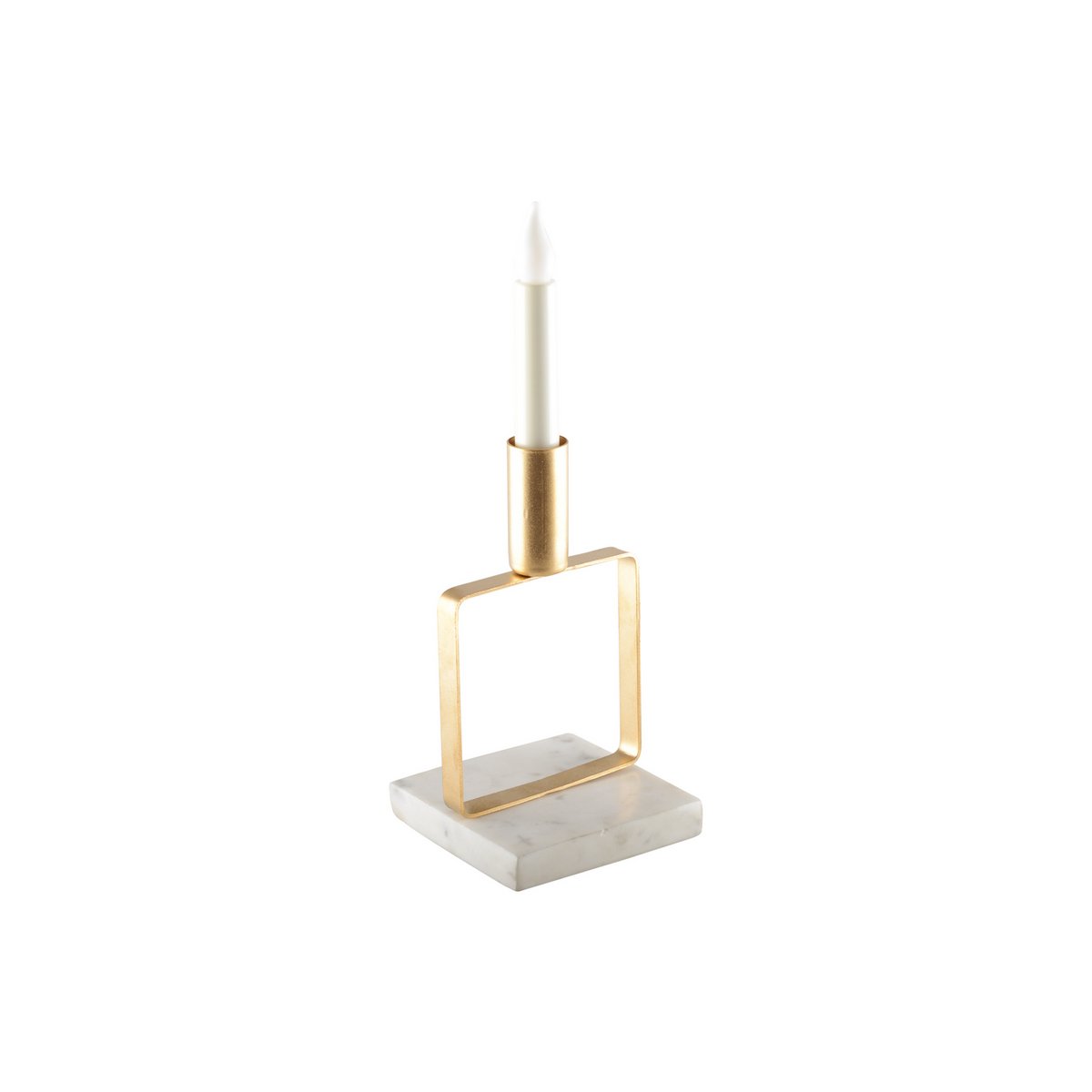 MAT reife Goldene Kerzenhalter Marmorunterstützung H.17 cm
