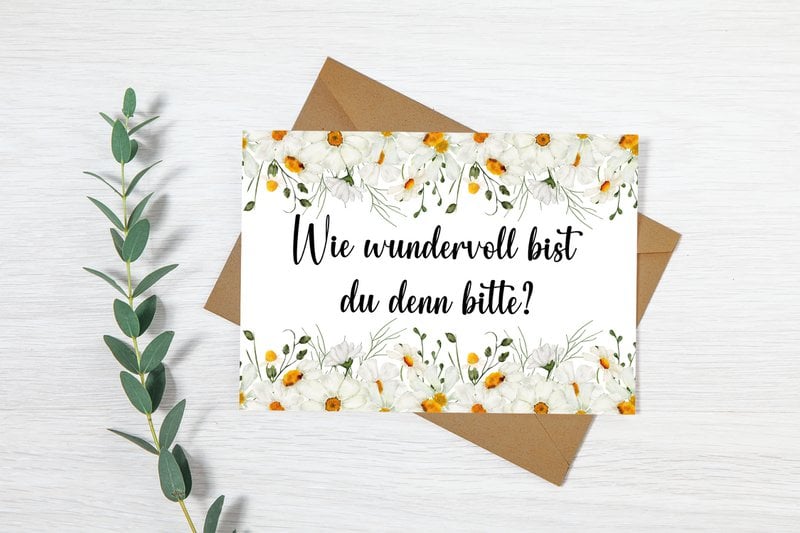 Sig det med papirpostkort Vidunderligt
