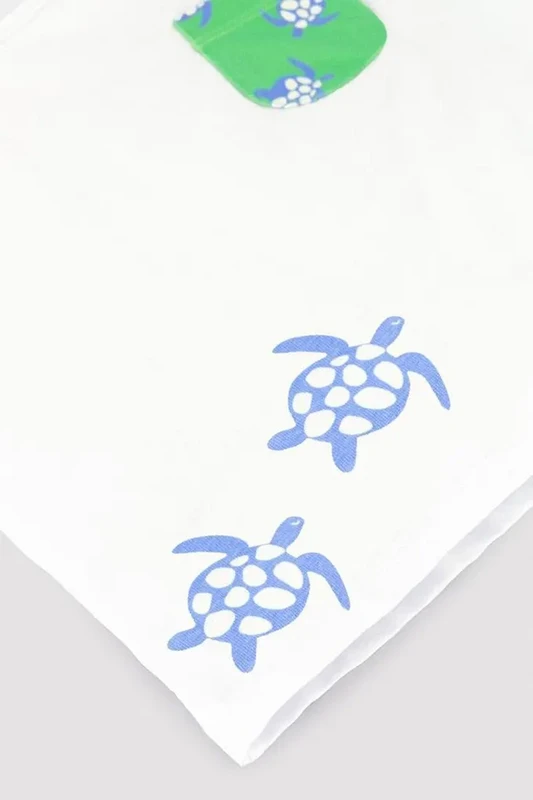 Zestaw plażowy dla chłopca, z nadrukiem żółwia, zielony